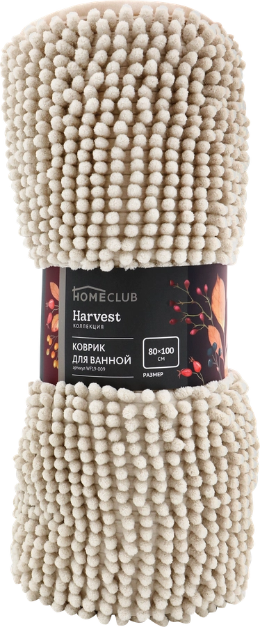 Коврик для ванной HOMECLUB Harvest 80х100см, Арт. WF19-009