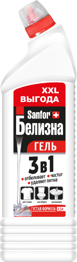 СредствочистящееSANFORБелизнагель,скомплекснымдействием,1,5л