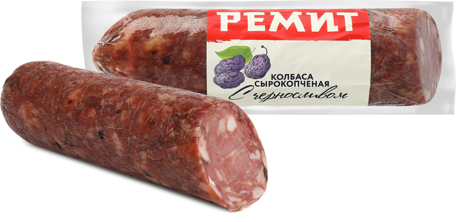 Колбаса сырокопченая РЕМИТ с черносливом, весовая