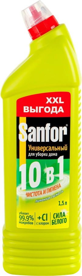 Средство чистящее SANFOR Универсал Лимонная свежесть, 1,5л