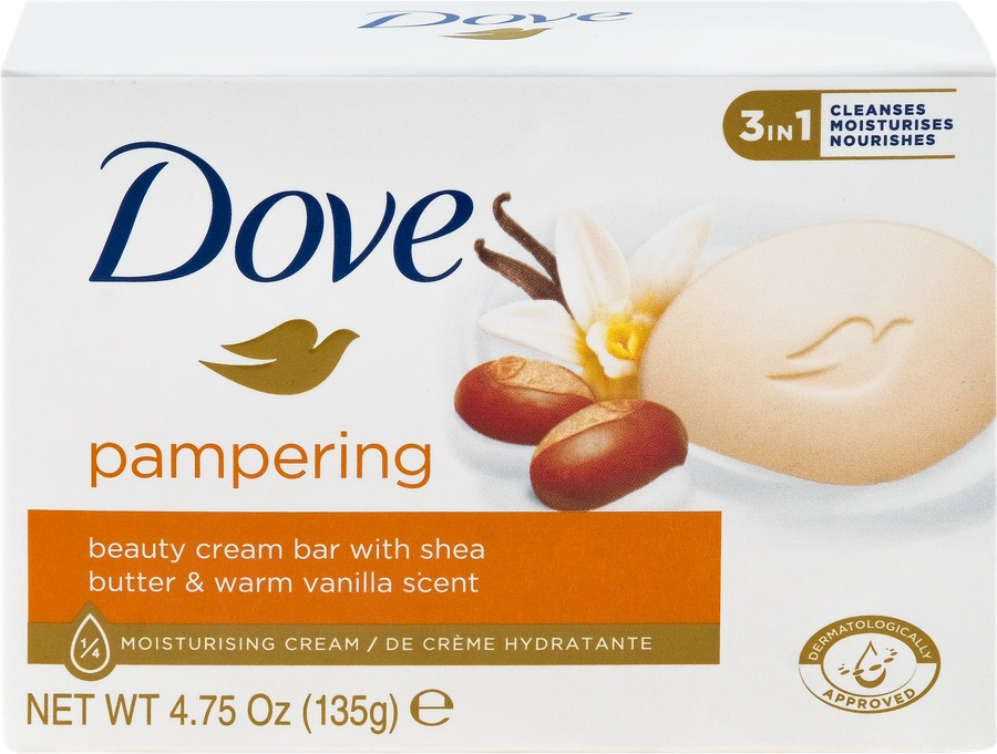 Крем-мыло DOVE Pampering Масло ши и ваниль, 135г