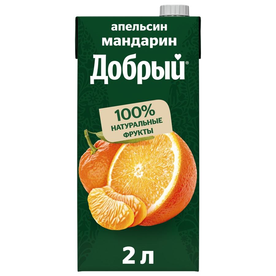 Напиток сокосодержащий ДОБРЫЙ Апельсин, мандарин, 2л