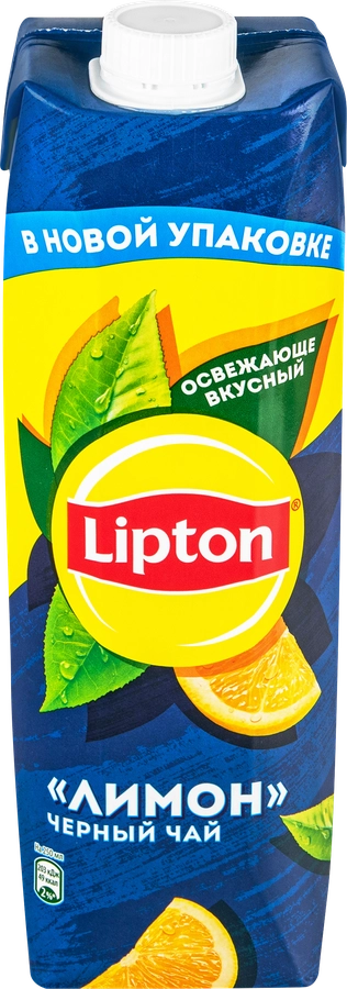 Напиток LIPTON Черный чай со вкусом лимона негазированный, 0.95л