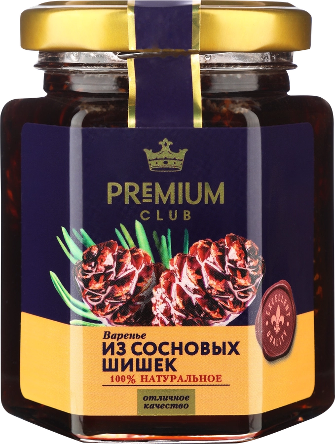 Варенье PREMIUM CLUB из сосновых шишек, 240г