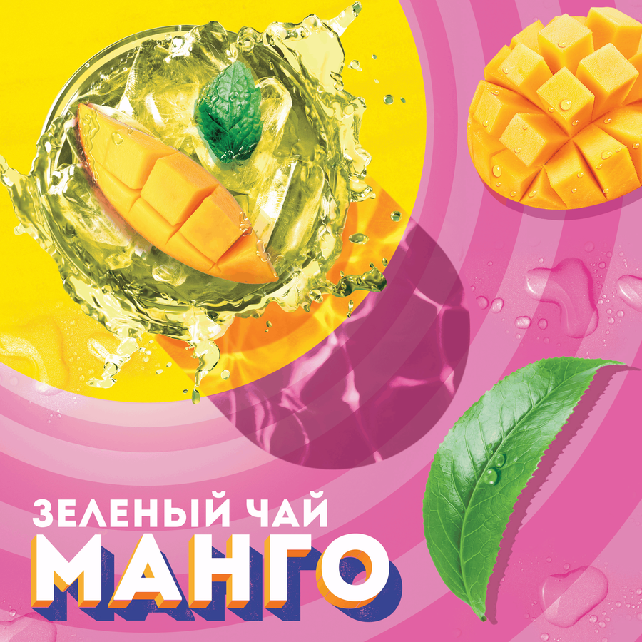 Напиток LIPTON Зеленый чай со вкусом манго негазированный, 0.5л, превью