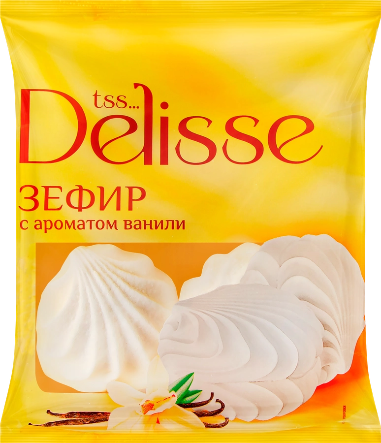 Зефир DELISSE с ароматом ванили, 180г