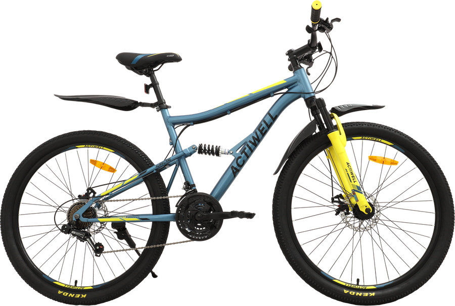 Велосипед горный ACTIWELL Hurricane, колеса 27,5" алюминиевая рама 21 скорость, в ассортименте, Арт. HUR26AL-U