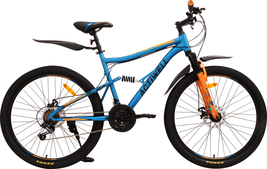 Велосипед горный ACTIWELL Hurricane, колеса 27,5" алюминиевая рама 21 скорость, в ассортименте, Арт. HUR26AL-U