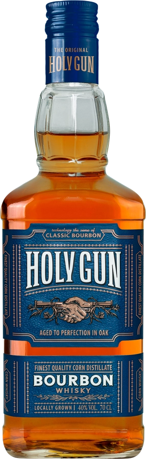 Виски BOURBON HOLY GUN зерновой 40%, 0.7л