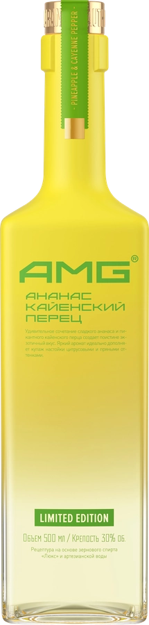 Настойка АМГ Ананас-Кайенский перец 30%, полусладкая, 0.5