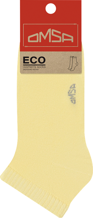 Носки женские OMSA укороченные, lemon, pesca, размеры в ассортименте, Арт. OMSA ECO 252