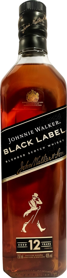 Виски JOHNNIE WALKER Black Label Шотландский купажированный 40%, 0.75л