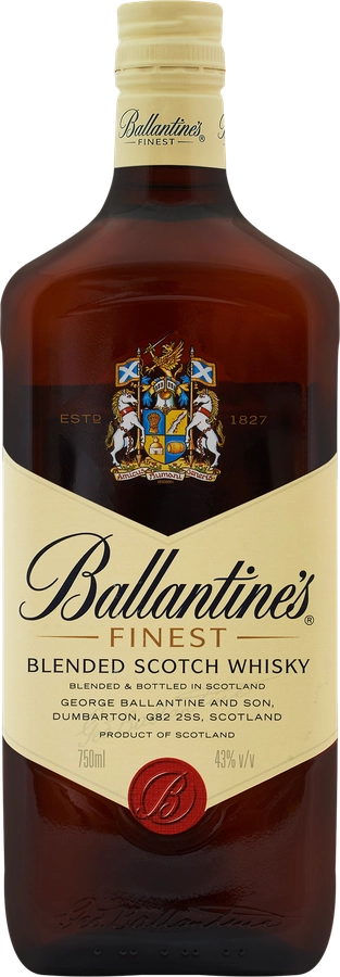 Виски BALLANTINE'S Файнест Шотландский купажированный 40–43%, 0.75л