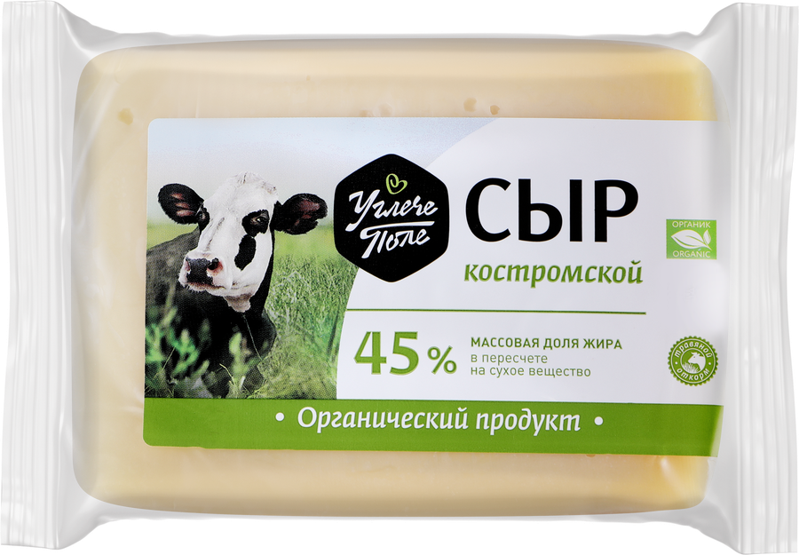 Сыр УГЛЕЧЕ ПОЛЕ Костромской 45%, без змж, весовой
