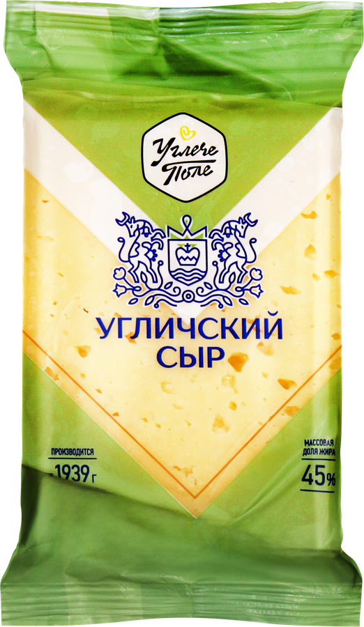 Сыр УГЛЕЧЕ ПОЛЕ Угличский 45%, без змж, 200г