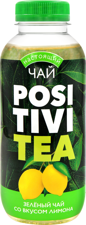 Напиток POSITIVITEA Зеленый чай со вкусом лимона негазированный, 0.4л
