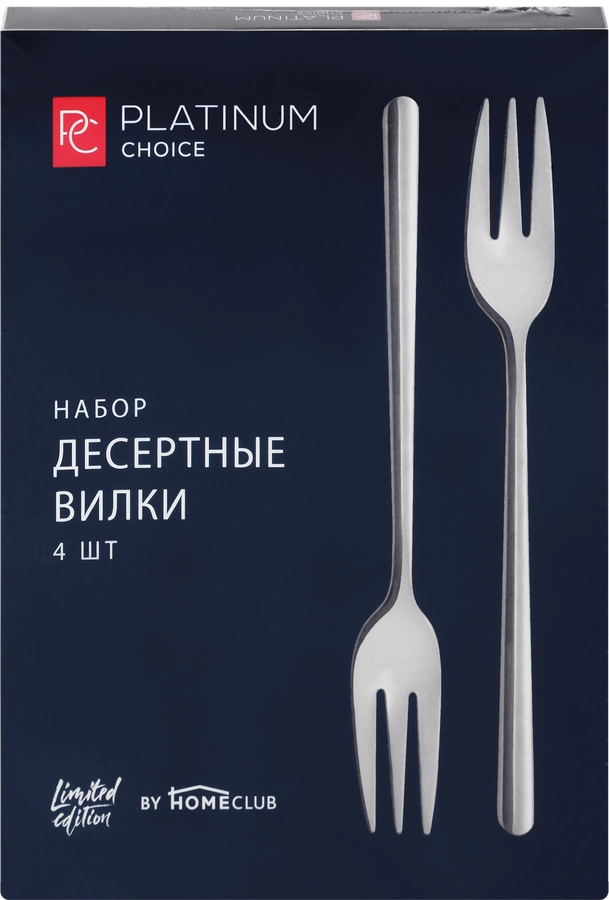 Набор столовый PLATINUM CHOICE вилки десертные, Арт. TR-9914, 4шт