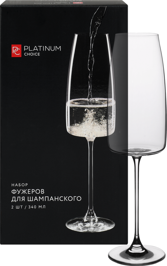 Набор фужеров для шампанского PLATINUM CHOICE 340мл, Арт. 65984, 2шт