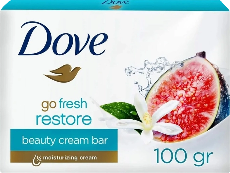 Крем-мыло DOVE Restoring Инжир и лепестки апельсина, 90г