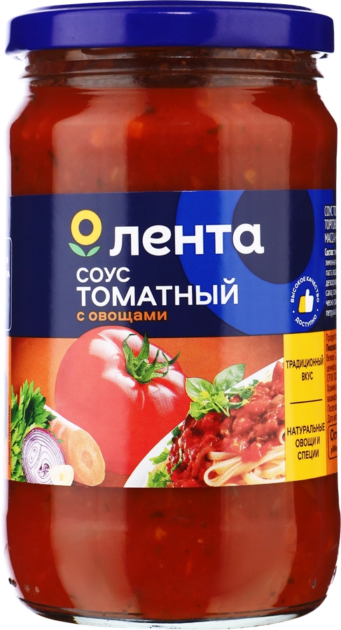 Соус томатный ЛЕНТА с овощами, 350г