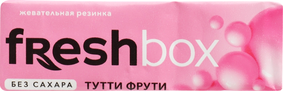 Жевательная резинка FRESHBOX без сахара со вкусом тутти-фрутти, 12,65г