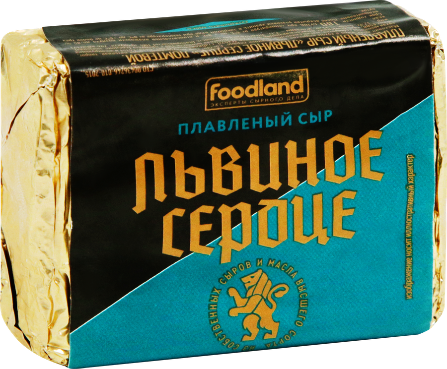 Сыр плавленый ЛЬВИНОЕ СЕРДЦЕ 35%, без змж, 90г, превью
