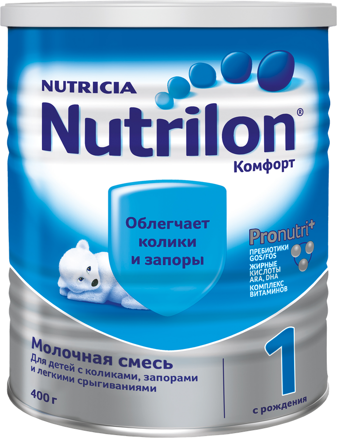 Смесь молочная NUTRILON Комфорт 1, с 0 месяцев, 400г