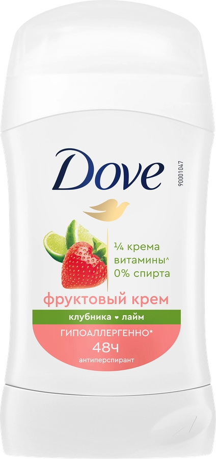 Антиперсперант-карандаш женский DOVE Клубника, лайм, 40мл