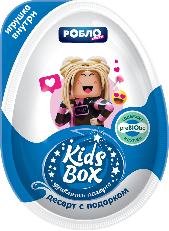 Десерт KIDSBOX Роблоксеры, с подарком, 20г