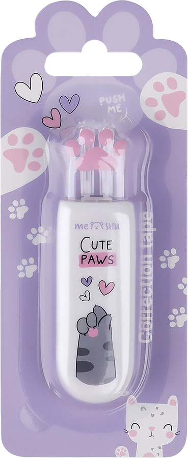 Лента корректирующая MESHU Cute Paw, в форме милой лапки, Арт. 359576