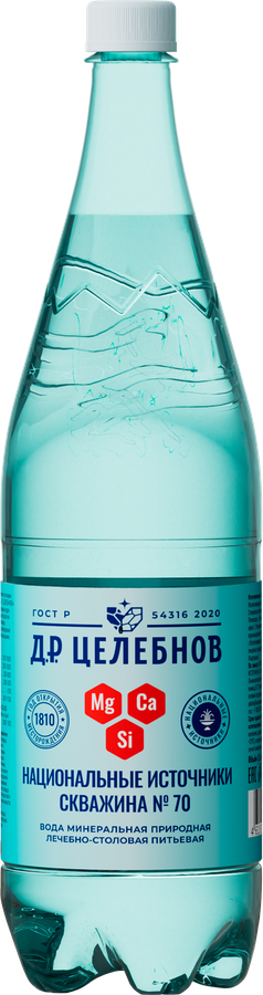 ВодаминеральнаяД.Р.ЦЕЛЕБНОВгазированная,1.5л