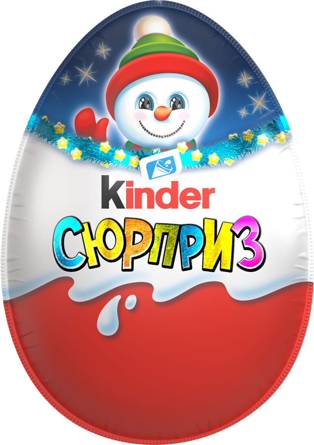 Яйцо шоколадное KINDER Сюрприз, из молочного шоколада, 20г, превью