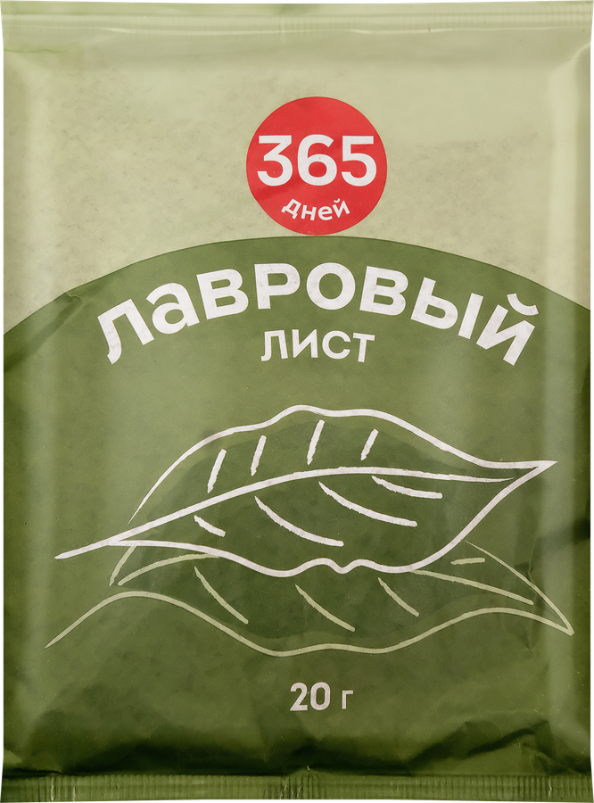 Лавровый лист 365 ДНЕЙ, 20г