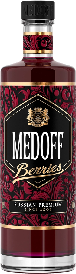 Настойка MEDOFF Berries 20%, сладкая, 0.5л