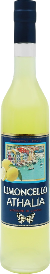 Ликер LIMONCELLO ATHALIA 25%, эмульсионный, 0.5л