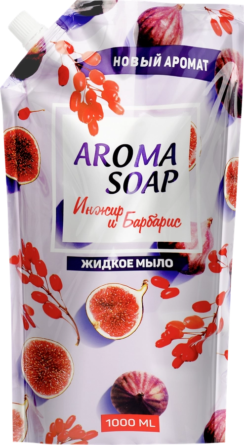 Жидкое мыло AROMA SOAP Инжир и барбарис, 1л