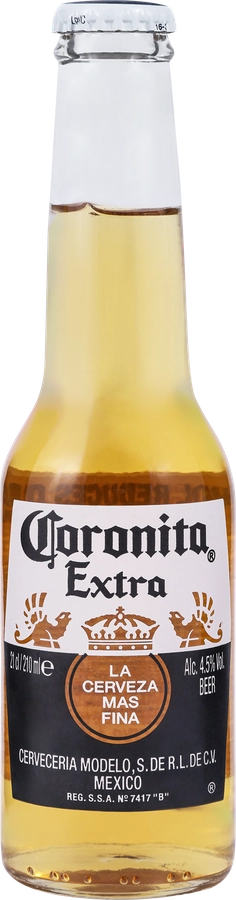 Напиток пивной CORONITA Extra пастеризованный 4,5%, 0.21л