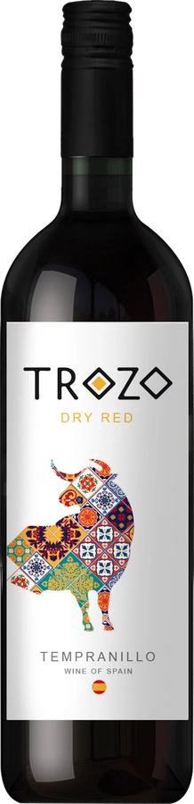 Вино TROZO TEMPRANILLO сортовое красное сухое, 0.75л