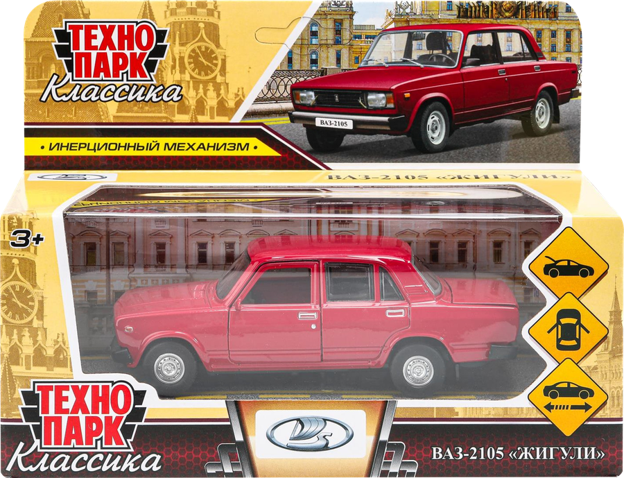 Машина ТЕХНОПАРК Российский Автопром, металлическая 12см, в ассортименте, превью