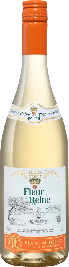 Вино FLEUR DE LA REINE ординарное сортовое белое полусладкое, 0.75л