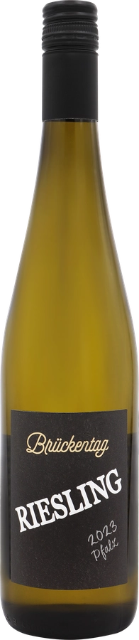 Вино BRUCKENTAG Riesling Pfalz сортовое ординарное белое полусухое, 0.75л