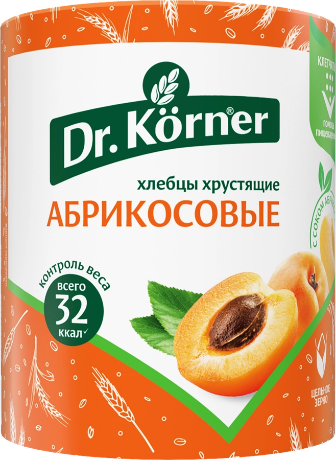 Хлебцы DR KORNER Злаковый коктейль, абрикосовые, 90г