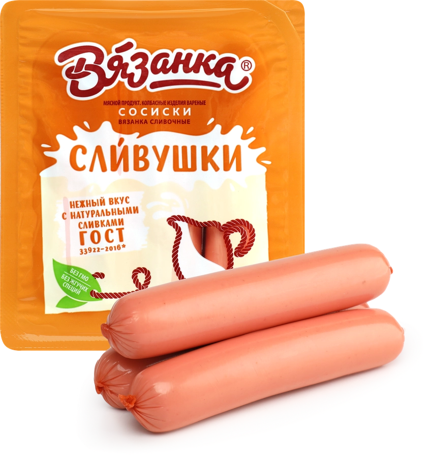 Сосиски ВЯЗАНКА Сливочные Сливушки, 330г