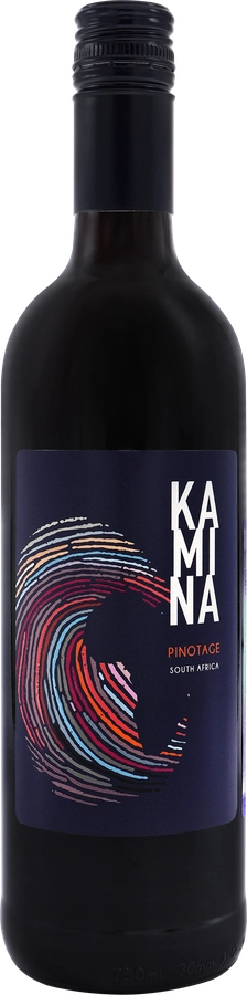 Вино KAMINA Pinotage сортовое выдержанное красное сухое, 0.75л