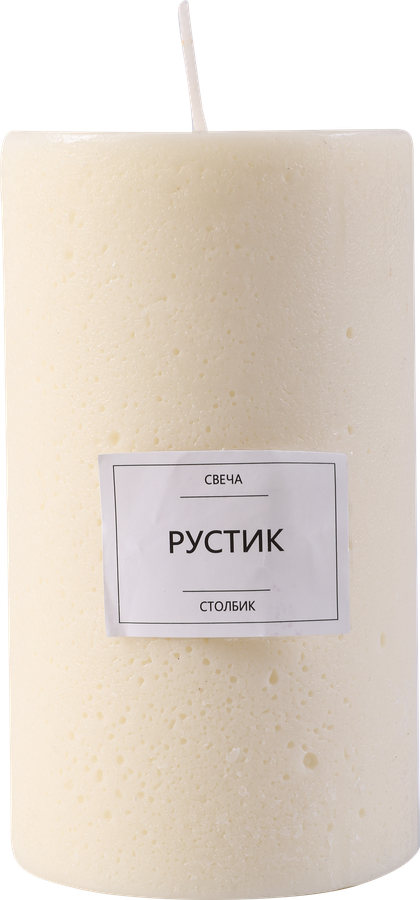 Свеча HOMECLUB столбик рустик, 12,5х7см, предпросмотр