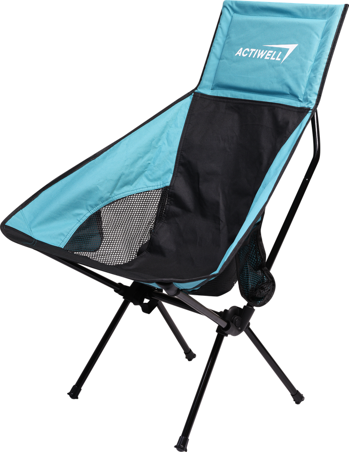 Кресло складное ACTIWELL 64х39х85см до 100кг, с удлиненной спинкой и  подушкой, Арт. MU042901