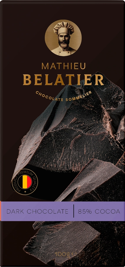 Шоколад горький MATHIEU BELATIER 85%, 100г