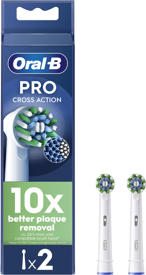 Насадка для электрической зубной щетки ORAL-B CrossAction EB50RB, 2шт
