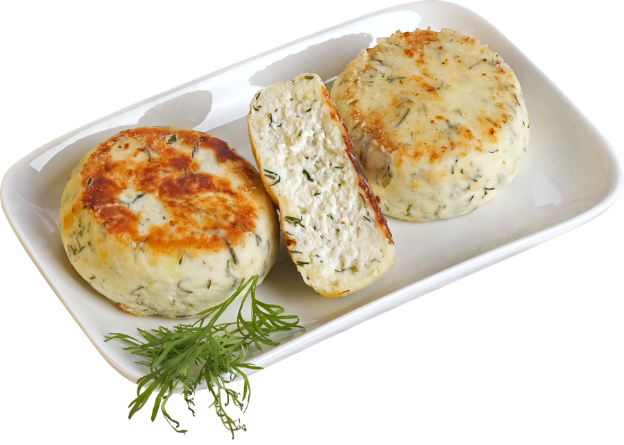 Сырники домашние с сыром и зеленью