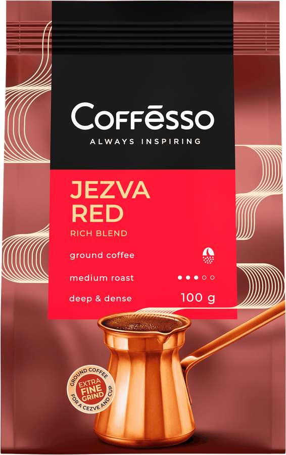 Кофе молотый COFFESSO Jezva Red, 100г